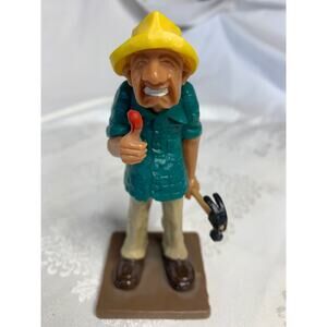ECLECTIC GRANDPA "All Thumbs" Wilton Cake Topper 5"H - Recyclable - DIY Handyman